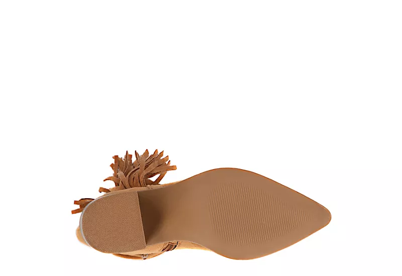 Journee Collection Womens Hartly Fringed Extra Wide Calf Dress Boot - Tan - Image 7