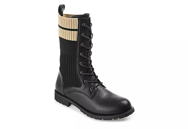 Journee Collection Womens Melei Lace Up Boot - Black