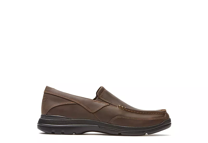 Rockport Mens Junction Point Slip On Oxford - Brown - Image 2