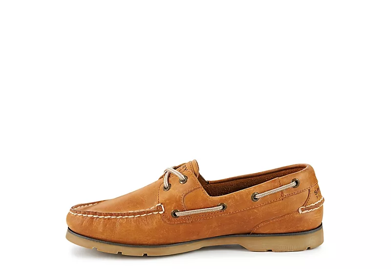 Sperry Mens Leeward Boat Shoe - Tan - Image 4