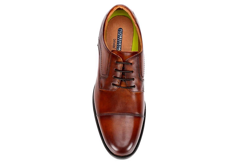 Florsheim Mens Midtown Cap Toe Oxford - Cognac - Image 6