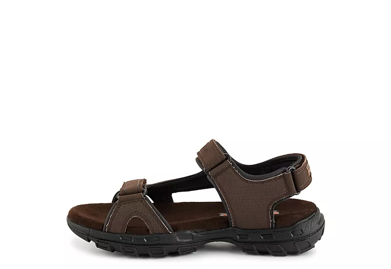 Skechers Mens Louden Outdoor Sandal - Brown - Image 4