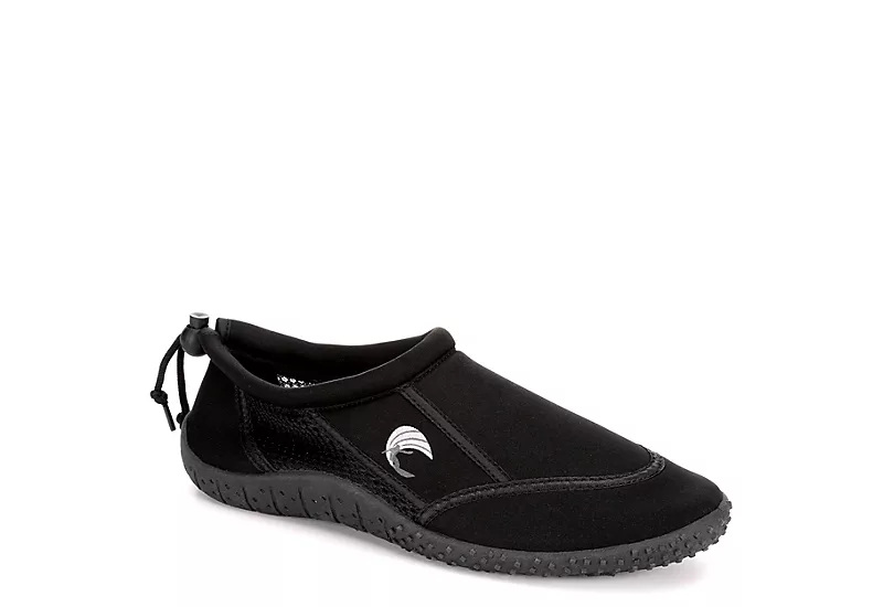 Island Surf Mens Splash Slip On Water Shoe - Black