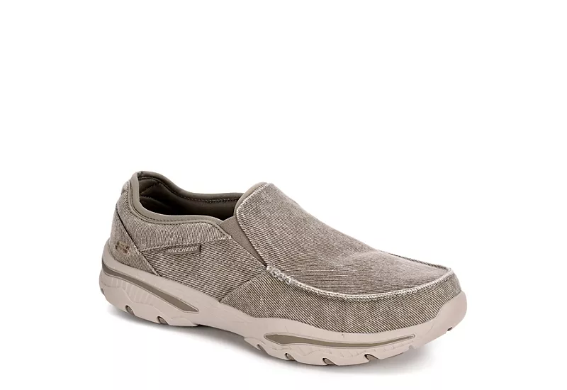 Skechers Mens Moseco Slip On Sneaker - Taupe