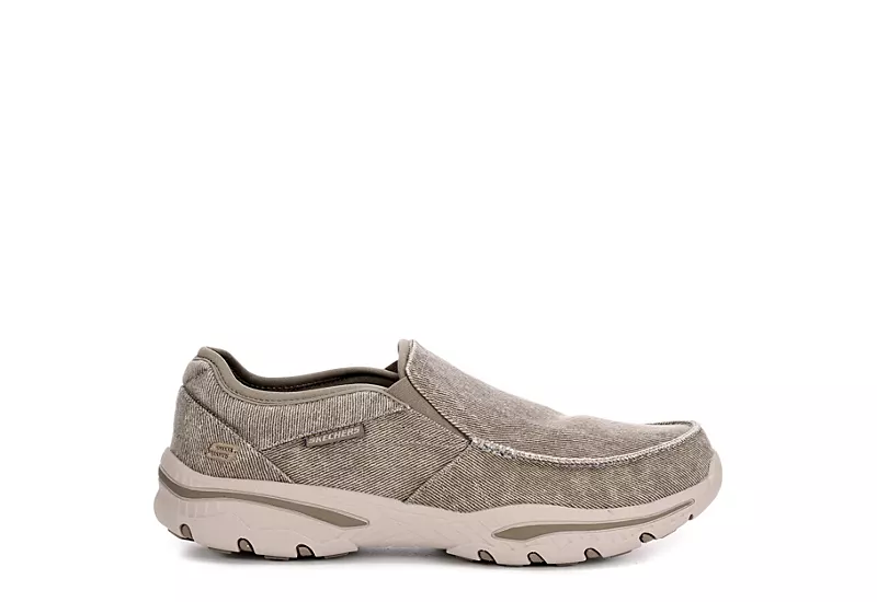 Skechers Mens Moseco Slip On Sneaker - Taupe - Image 2