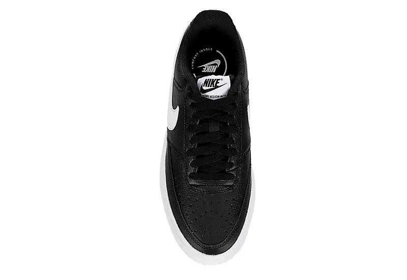 Nike Womens Court Vision Alta Sneaker - Black - Image 6