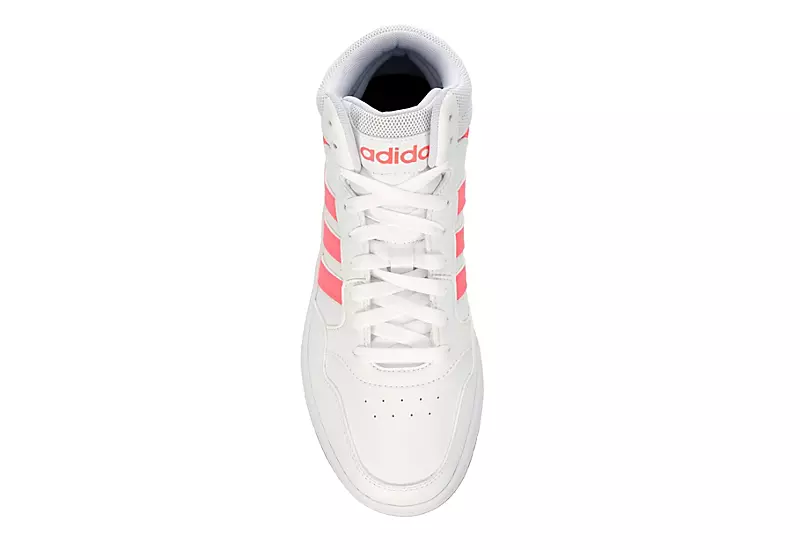 Adidas Womens Hoops 3.0 Mid Top Sneaker - White - Image 6