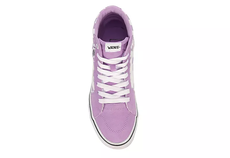 Vans Womens Filmore High Top Sneaker - Purple - Image 6