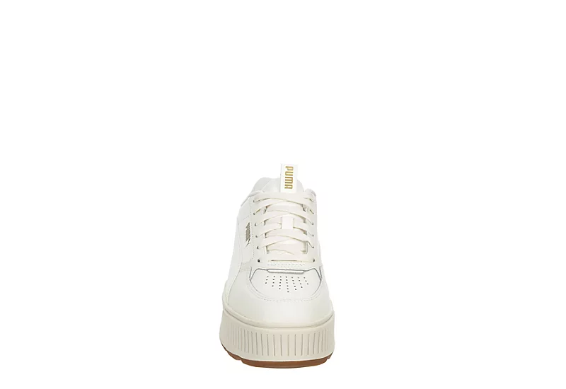 Puma Womens Karmen Rebelle Platform Sneaker - Off White - Image 3
