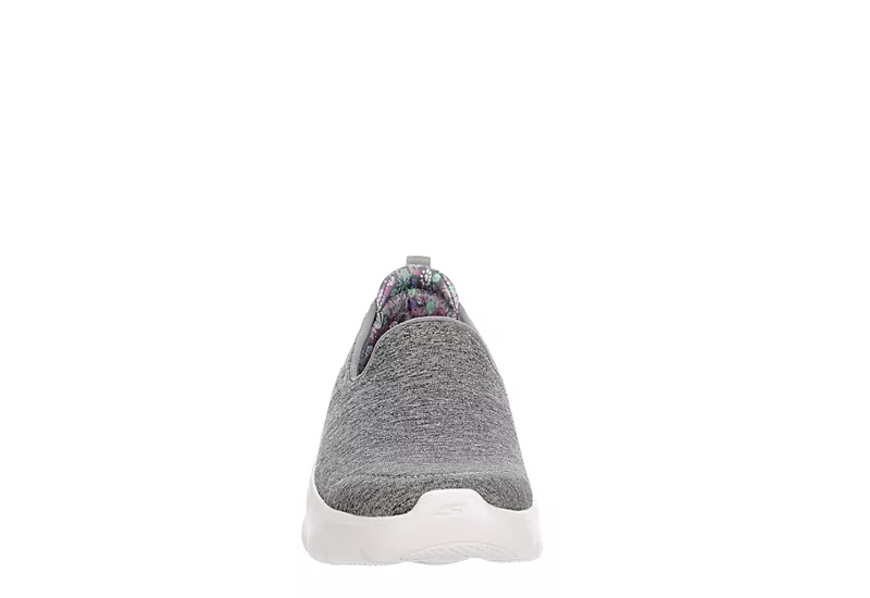 Skechers Womens Go Walk Flex Slip On Running Shoe - Grey - Image 3