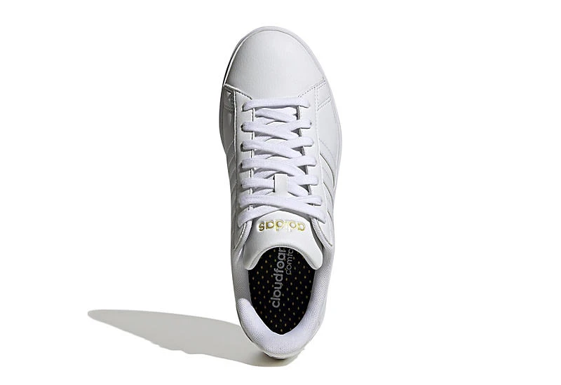 Adidas Womens Grand Court 2.0 Sneaker - White - Image 4