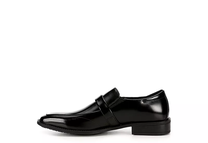 Stacy Adams Mens Abram Moc Toe Bit Slip On Oxford - Black - Image 4