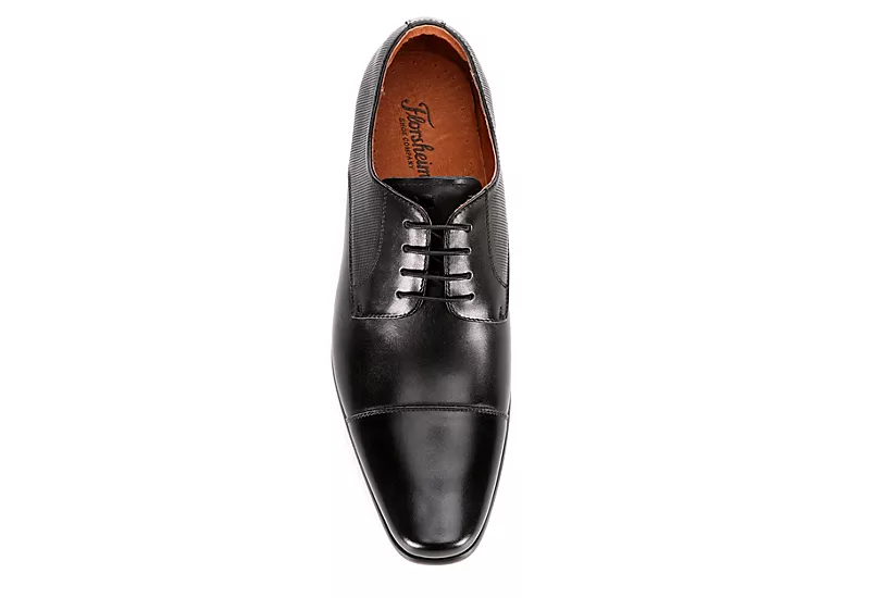 Florsheim Mens Postino Cap Toe Oxford - Black - Image 6