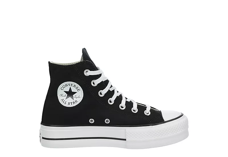 Converse Womens Chuck Taylor All Star High Top Platform Sneaker - Black - Image 2