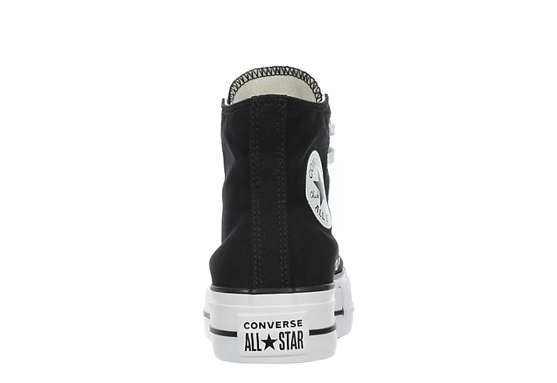 Converse Womens Chuck Taylor All Star High Top Platform Sneaker - Black - Image 5
