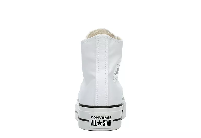 Converse Womens Chuck Taylor All Star High Top Platform Sneaker - White - Image 5