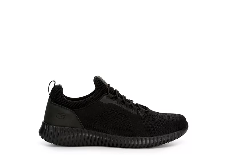 Skechers Mens Cessnock Slip Resistant Work Shoe - Black - Image 2