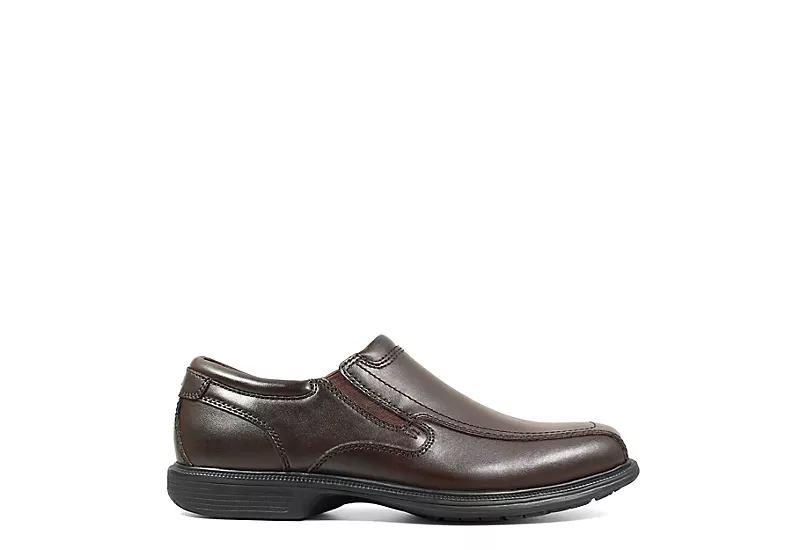 Nunn Bush Mens Bleeker Street Bike Toe Slip On Oxford - Brown - Image 2