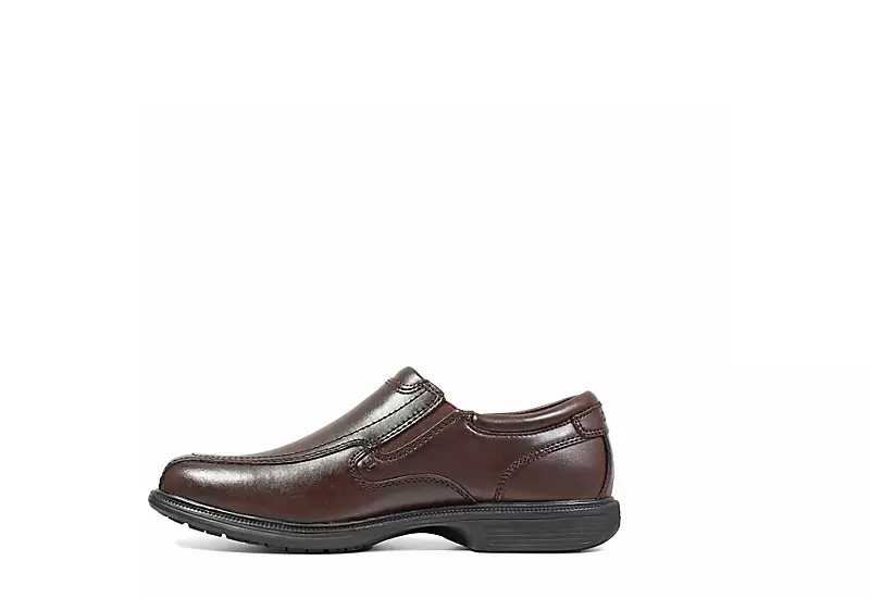 Nunn Bush Mens Bleeker Street Bike Toe Slip On Oxford - Brown - Image 4