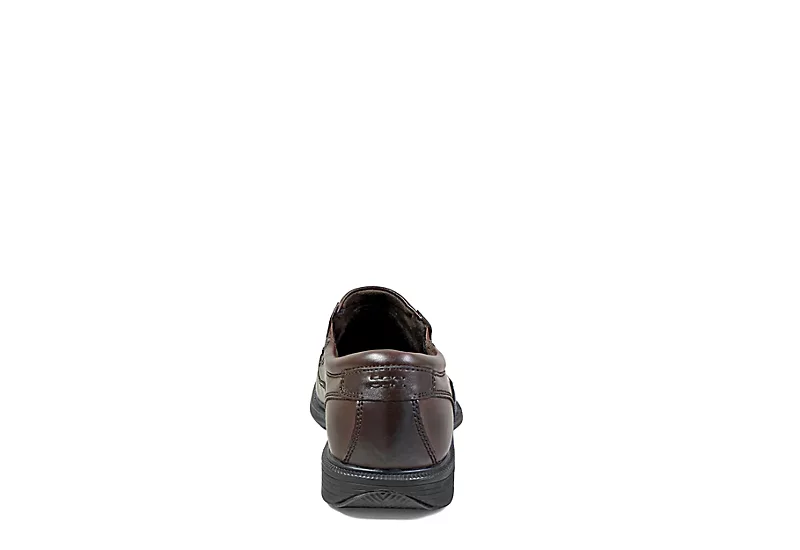 Nunn Bush Mens Bleeker Street Bike Toe Slip On Oxford - Brown - Image 5