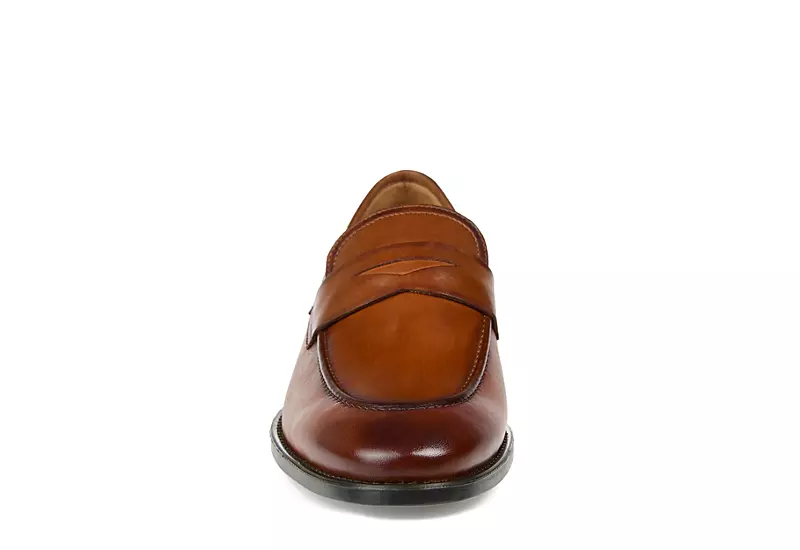 Thomas & Vine Mens Bishop Penny Loafer Oxford - Cognac - Image 3