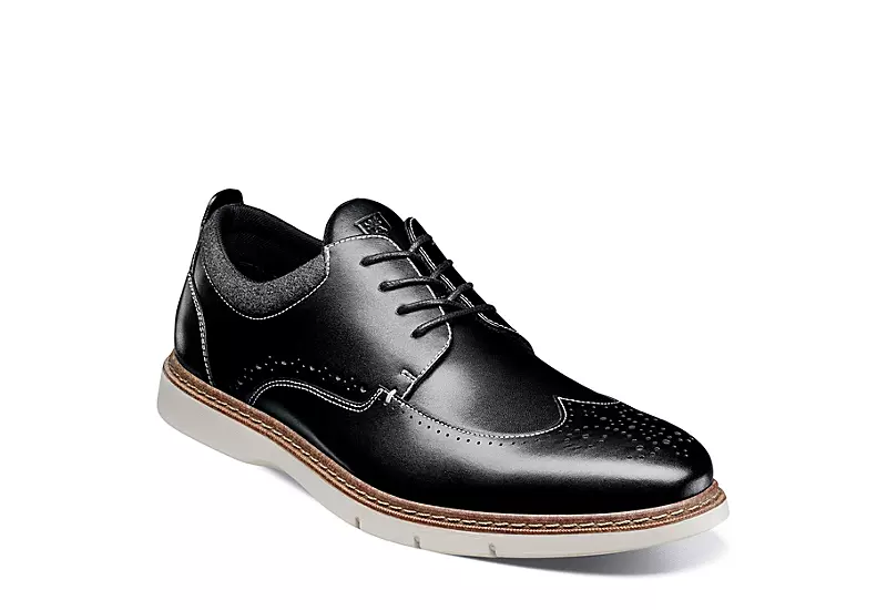 Stacy Adams Mens Synergy Wingtip Oxford - Black