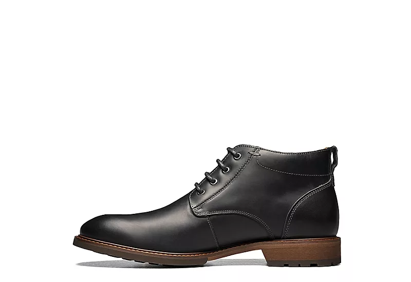 Florsheim Mens Lodge Plain Toe Chukka Boot - Black - Image 4