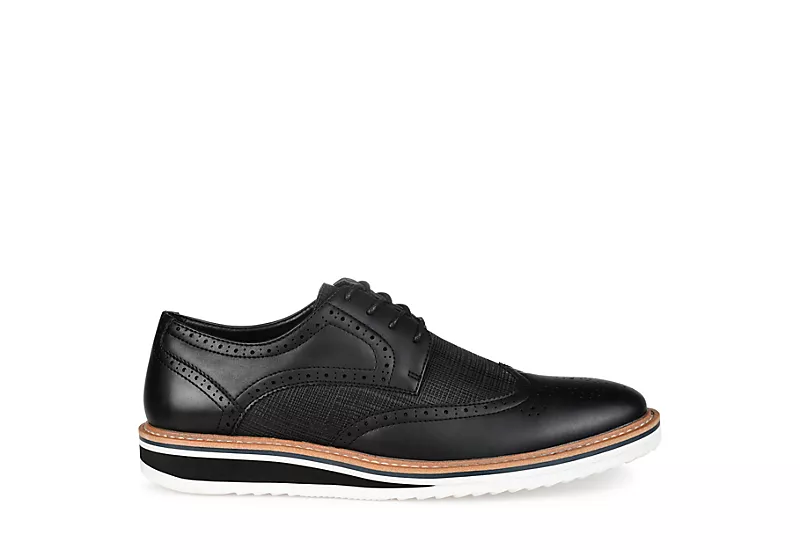 Vance Co Mens Warrick Oxford - Black - Image 2