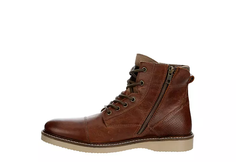 Franco Fortini Mens Wyatt Lace-up Boot - Brown - Image 4