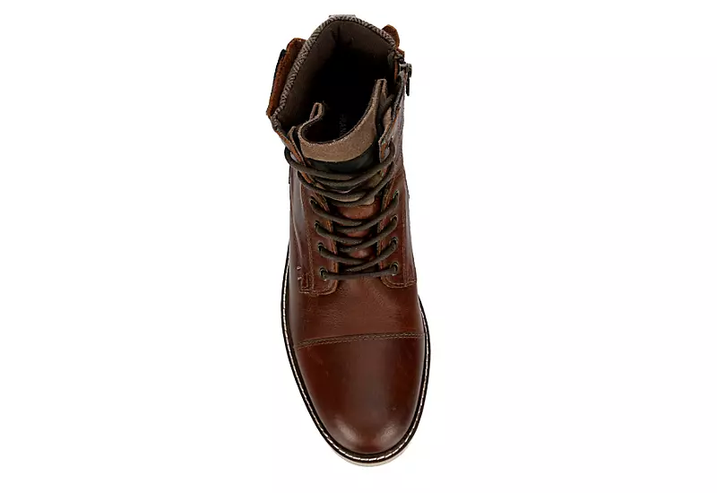 Franco Fortini Mens Wyatt Lace-up Boot - Brown - Image 6