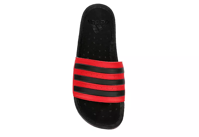 Adidas Mens Adilette Boost Slide Sandal - Red - Image 6