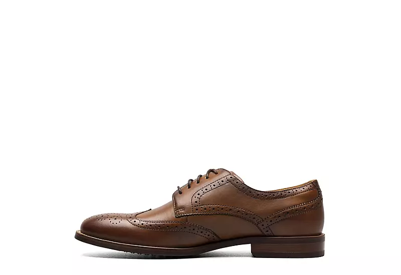 Florsheim Mens Rucci Wingtip Oxford - Cognac - Image 4