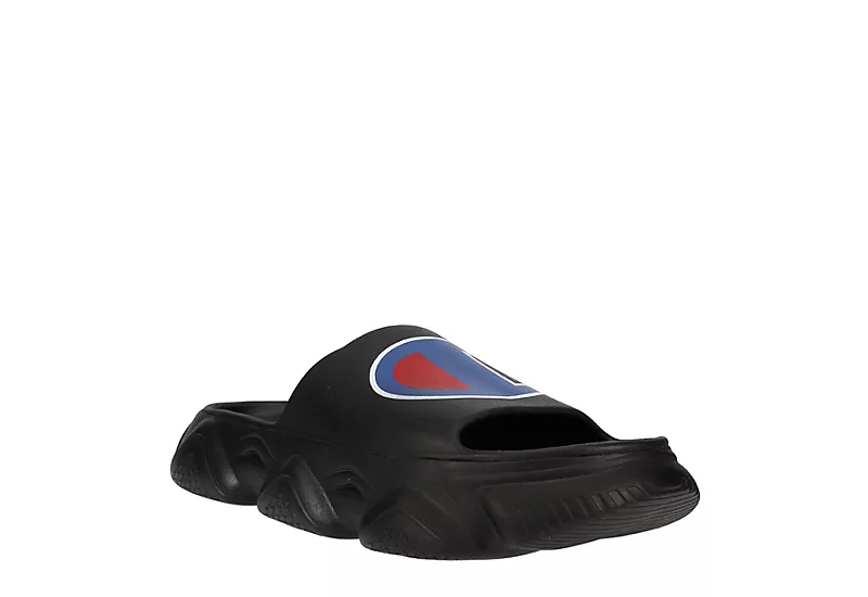 Champion Mens Meloso Squish Slide Sandal - Black