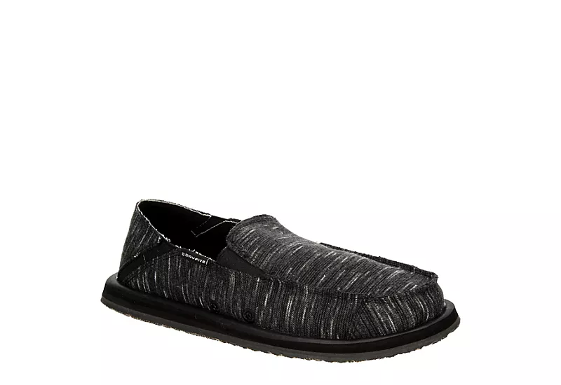Day Five Mens Baja Slip On Sneaker - Black