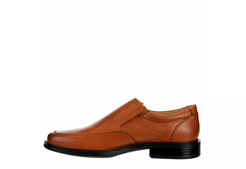 Borelli Mens Trenton Slip On Oxford - Cognac - Image 4
