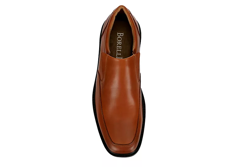 Borelli Mens Trenton Slip On Oxford - Cognac - Image 6