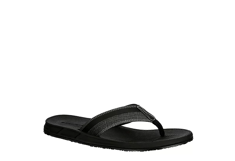 Day Five Mens Board Walk Flip Flop Sandal - Black