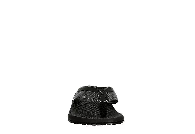 Day Five Mens Board Walk Flip Flop Sandal - Black - Image 3