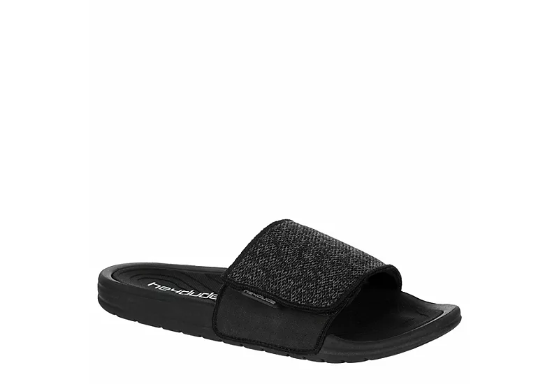 Heydude Mens Phoenix Slide Sandal - Black
