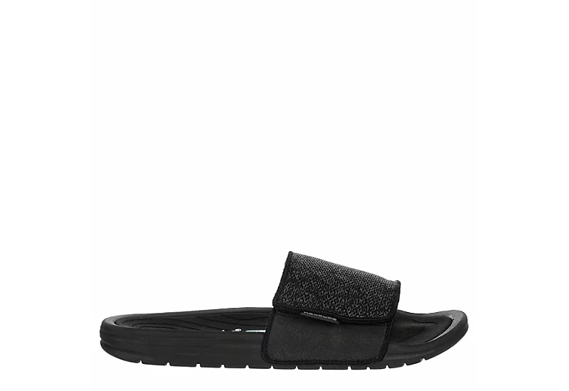 Heydude Mens Phoenix Slide Sandal - Black - Image 2