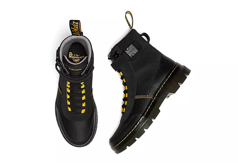 Dr. Martens Dr.martens Mens Combs Tech Combat Boot - Black - Image 3