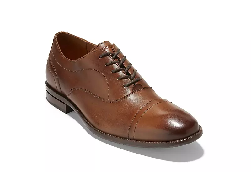 Cole Haan Mens Sawyer Cap Toe Oxford - Tan
