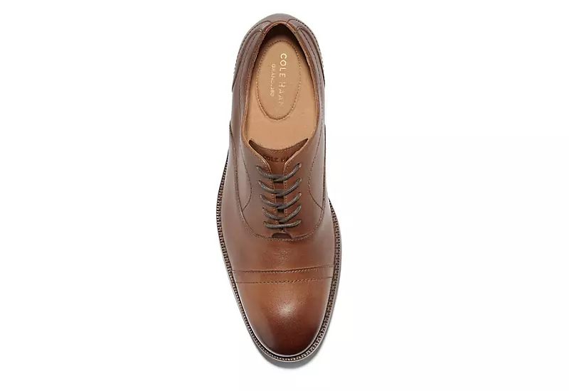 Cole Haan Mens Sawyer Cap Toe Oxford - Tan - Image 3
