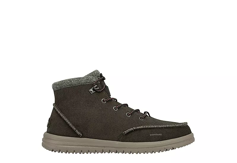 Heydude Mens Bradley Mid Sneaker - Dark Grey - Image 2