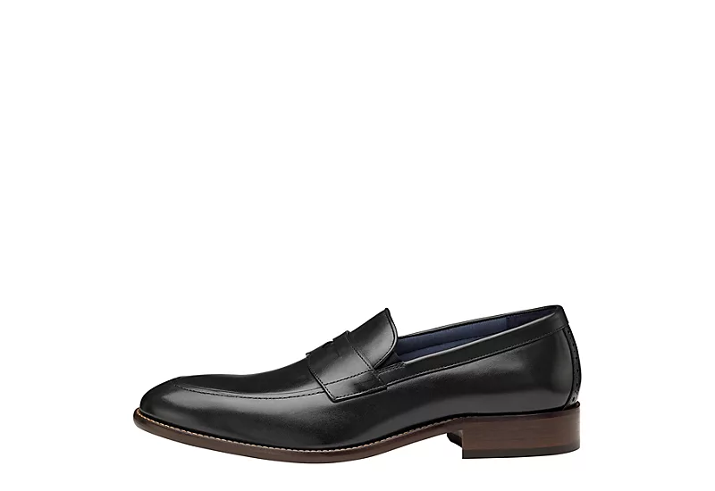 Johnston & Murphy Mens Stockton Penny Loafer Oxford - Black - Image 4