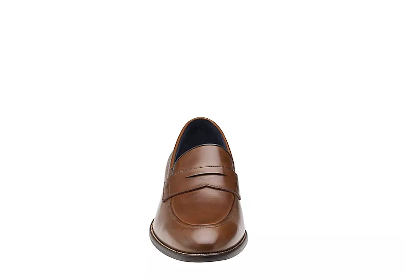 Johnston & Murphy Mens Stockton Penny Loafer Oxford - Dark Tan - Image 3