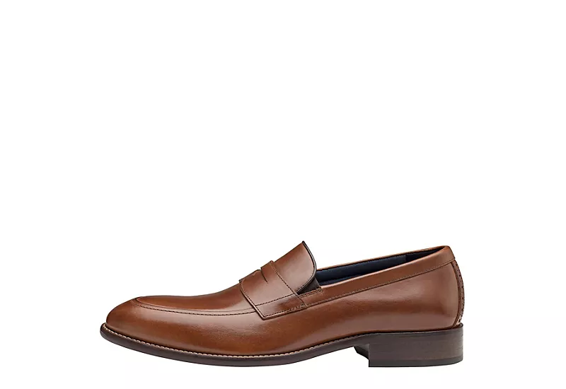 Johnston & Murphy Mens Stockton Penny Loafer Oxford - Dark Tan - Image 4