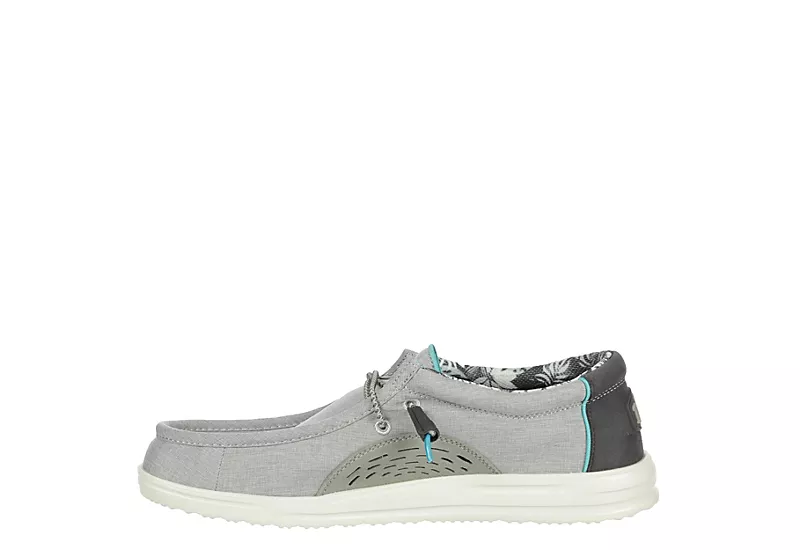 Heydude Mens Wally Slip On Sneaker - Grey - Image 4