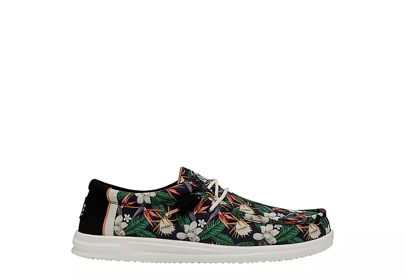 Heydude Mens Wally Slip On Sneaker - Black - Image 2