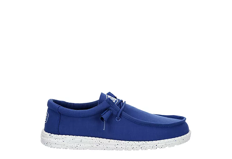 Heydude Mens Wally Slip On Sneaker - Blue - Image 2